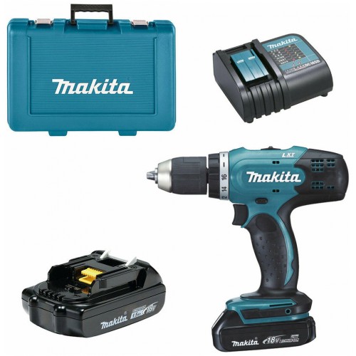 Makita DDF453SYE Aku vŕtací skrutkovač 2x Akumulátor, 18V/1,5Ah
