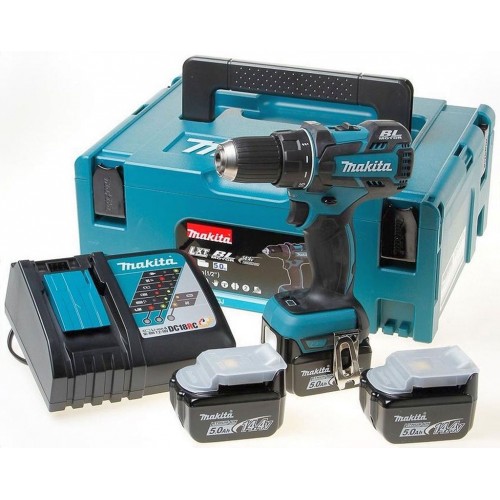 Makita DDF470RTJ Aku bezuhlíkový skrutkovač Li-ion 14,4V/5,0Ah, MAKPAC