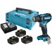 Makita DDF485RF3J Aku bezuhlíkový skrutkovač Li-ion LXT, 3x 18V/3,0 Ah, Makpac