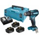 Makita DDF485RF3J Aku bezuhlíkový skrutkovač Li-ion LXT (18V/3x3,0Ah) Makpac
