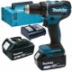 Makita DDF485SFJ Aku bezuhlíkový skrutkovač Li-ion LXT (18V/2x3,0Ah) Makpac