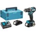 Makita DDF487RAJ Aku bezuhlíkový skrutkovač Li-ion LXT (2x2,0Ah+DC18RC) +MAKPAC