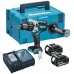 BAZÁR Makita DHP481RTJ Aku bezuhlíkový príklepový skrutkovač Li-ion 18V 2x 5,0 Ah aku