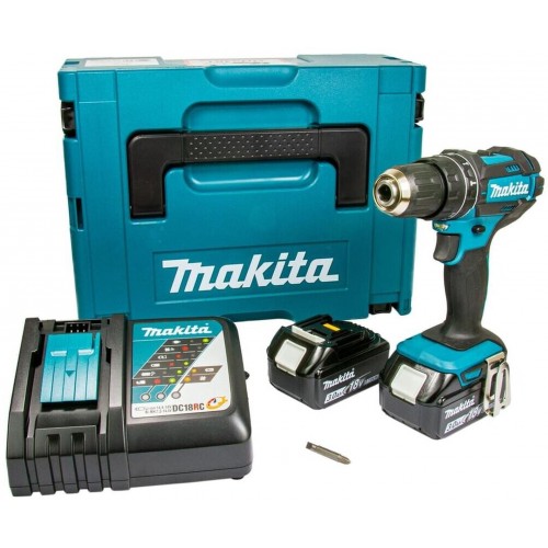 BAZÁR Makita DHP482RFJ Aku príklepový skrutkovač (62Nm/18V/2x3,0Ah) Makpac PO SERVISE!!