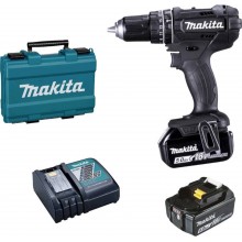 BAZÁR Makita DHP482RTEB Aku príklepový skrutkovač (2x5,0Ah/18V) Makpac PO SERVISE, POUŽITÉ
