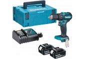 Makita DHP485RAJ Aku bezuhlíkový príklepový skrutkovač Li-ion LXT (2x2,0Ah/18V) Makpac