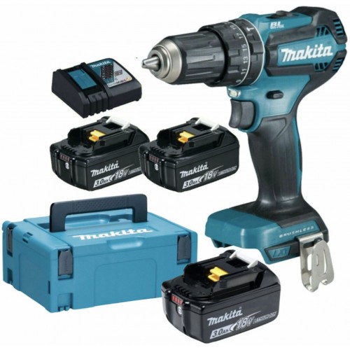 Makita DHP485RF3J Aku bezuhlíkový príklepový skrutkovač Li-ion (3x3,0Ah/18V) Makpac Makita DHP485RF3J Aku bezuhlíkový príklepový skrutkovač Li-ion (3x3,0Ah/18V) Makpac