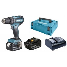 Makita DHP485SFJ Aku bezuhlíkový príklepový skrutkovač Li-ion LXT 18V/3,0 Ah, Makpac