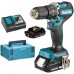 Makita DHP487RAJ Aku bezuhlíkový príklepový skrutkovač Li-ion LXT 18V 2x2,0Ah, Makpac