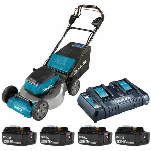 BAZÁR Makita DLM462PT4 Aku kosačka 460mm Li-ion LXT 4x18V/5,0Ah POŠKODENÝ OBAL!!