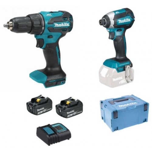 Makita DHP490+DTD153 Li-ion LXT aku sada (18V/2x3,0Ah) + Makpac Makita DHP490+DTD153 Li-ion LXT aku sada (18V/2x3,0Ah) + Makpac