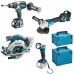 Makita DLX4106TJ Aku sada DHP481 + DGA513 + DHS680 + DML802 + 2x5,0 Ah + 2xMakpac