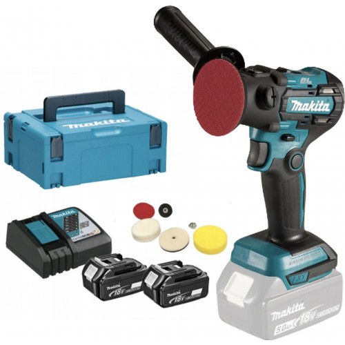 Makita DPV300RTJ Aku leštička 50/75mm Li-ion LXT 18V/2x5,0Ah, Makpac