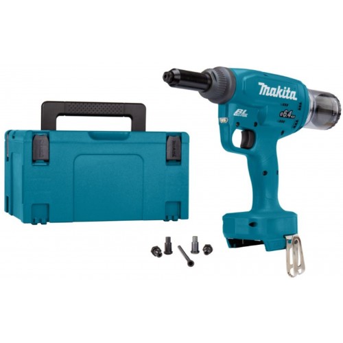 Makita DRV250ZJ Aku nitovacia pištoľ 4.8 / 6.0 / 6.4 mm 18V, bez aku Z, Makpac 3