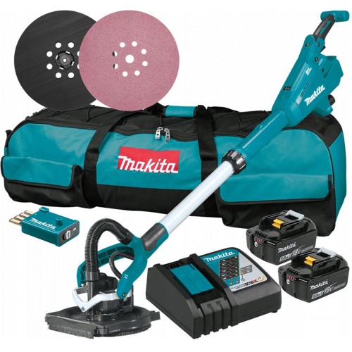 Makita DSL800RTEU Aku brúska na sadrokartón s AWS Li-ion LXT 18V/5,0 Ah