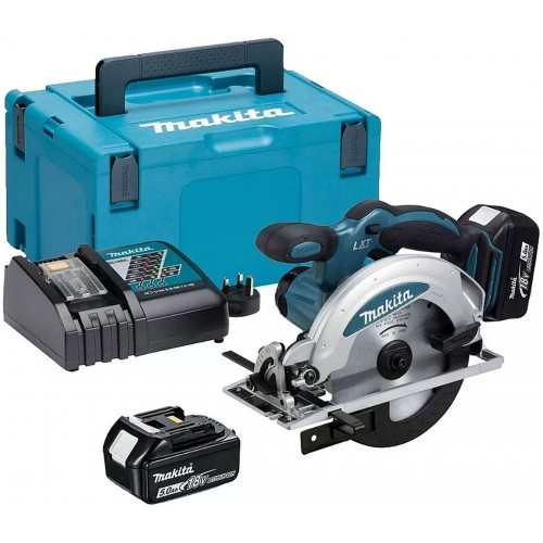 Makita DSS610RTJ Aku okružná píla 165mm Li-ion LXT 18V/5,0 Ah, Makpac