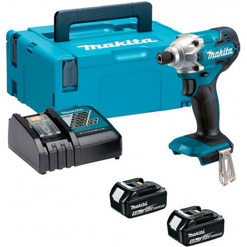 Makita DTD156RTJ Aku rázový skrutkovač 1/4" Li-ion LXT (18V/2x5,0Ah) Makpac