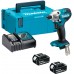 Makita DTD156RTJ Aku rázový skrutkovač 1/4" Li-ion LXT (18V/2x5,0Ah) Makpac