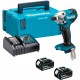 Makita DTD156RTJ Aku rázový skrutkovač 1/4" Li-ion LXT (18V/2x5,0Ah) Makpac