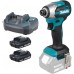 Makita DTD158WVE Akumulátorový rázový uťahovač 1/4" Li-ion LXTB (2x 18V/2,0Ah) kufor