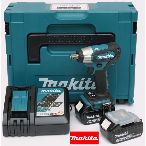 Makita DTW181RTJ Aku rázový uťahovák 1/2", Li-ion LXT, 2x 18V/5,0Ah