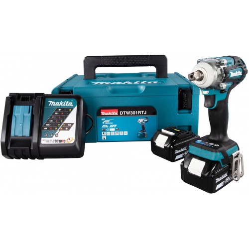 Makita DTW301RTJ Aku rázový uťahovač Li-ion LXT (2x18V/5,0Ah) MAKPAC 2