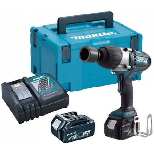 Makita DTW450RTJ Aku rázový uťahovač 1/2" Li-ion LXT 18V/5,0Ah, Makpac