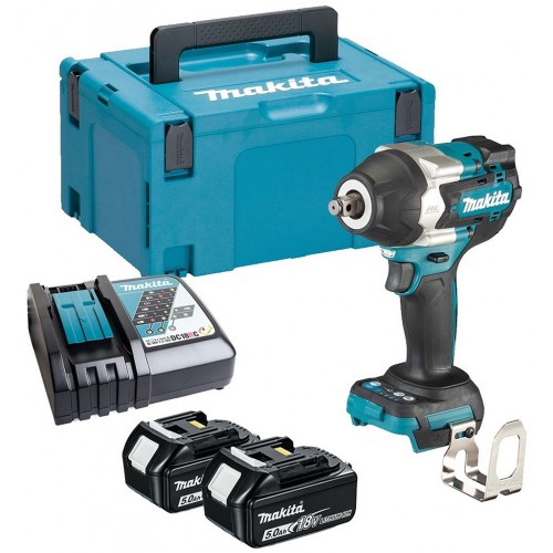 Makita DTW700RTJ Aku rázový uťahovák 1/2 "Li-ion LXT (2x18V/5,0Ah) Makpac 2