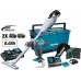 Makita HF2108-3 Aku skrutkovač DHP453ZX11 + vysávač DCL181FZWX + 2x Aku 18V/6Ah + DC18SH