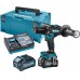 Makita HP001GM201 Aku príklepový skrutkovač Li-ion XGT 2x40V/4,0Ah, Makpac