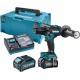 Makita HP001GM201 Aku príklepový skrutkovač Li-ion XGT 2x40V/4,0Ah, Makpac