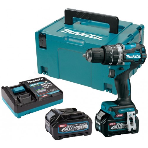 Makita HP002GA201 Aku bezuhlíkový príklepový skrutkovač XGT (2x2,0 Ah/40V) Makpac