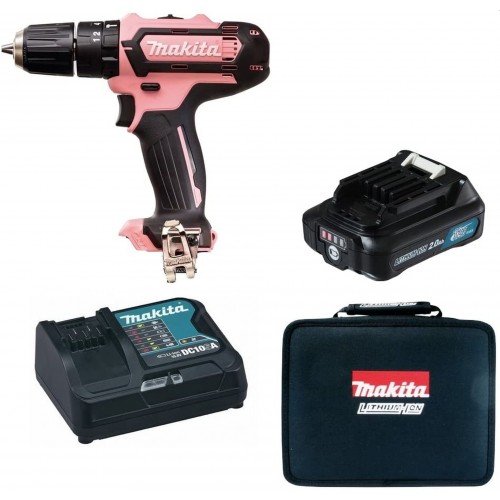 Makita HP331DSAP1 Aku príklepový skrutkovač Li-ion CXT 12V/2,0Ah, Pink Edition