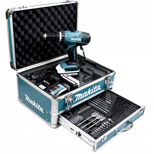 BAZÁR Makita HP488D009 Aku príklepová vŕtačka (42Nm/18V/2x1,5Ah) Kufor PO SERVISE!!