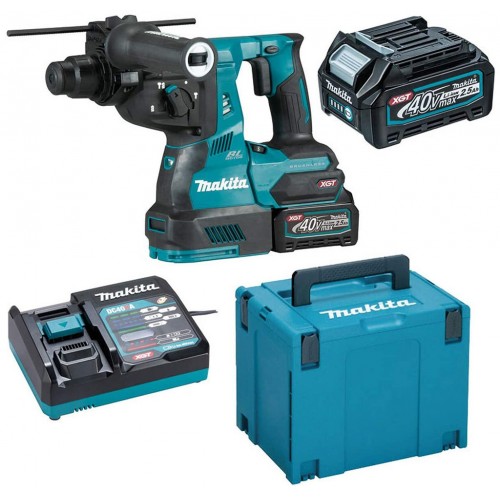 Makita HR002GM202 Aku kladivo s výmenným skľučovadlom a AWS Li-ion XGT, 2x 40V/4,0Ah