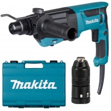 Makita HR2670FT Kombinované kladivo s výmenným skľučovadlom SDS-Plus (800W/3,0J)+kufor