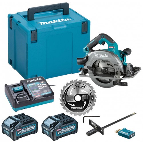 Makita HS004GM202 Aku okružná píla, Li-ion XGT, 2x 40V/4,0 Ah