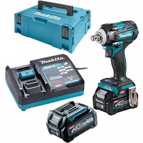 Makita TW004GD201 Aku rázový uťahovák 1/2"Li-ion XGT, 2x 40V/2,5Ah