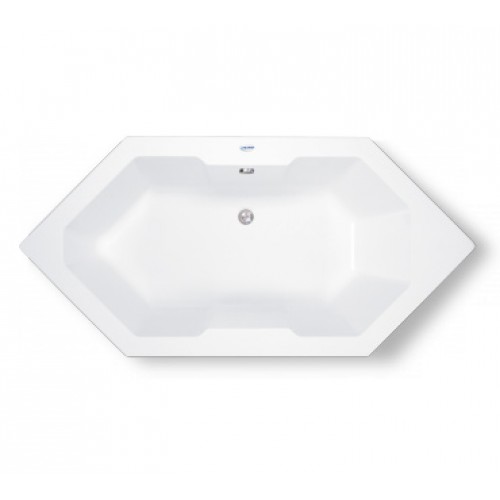 TEIKO Vaňa Malta 180 šesťhranná 180 x 80 cm, akrylátová, biela V112180N04T04001