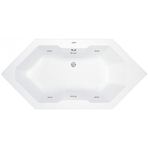 TEIKO Vaňa Malta 190 šesťhranná 190 x 90 cm - HTP systém WINDY V212190N04T04031