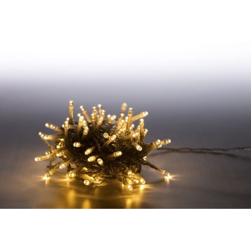 MARIMEX reťaz svetelný 100 LED 5 m teplá biela, transparent kábel, 8 funkcií 18000067 MARIMEX reťaz svetelný 100 LED 5 m teplá biela, transparent kábel, 8 funkcií 18000067