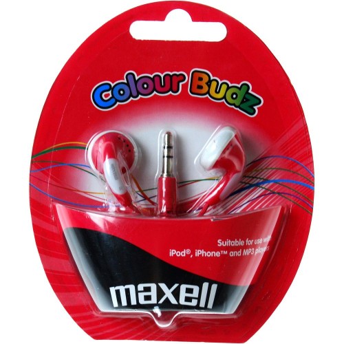 MAXELL 303365 COLOUR BUDZ RED Slúchadlá 35040219 MAXELL 303365 COLOUR BUDZ RED Slúchadlá 35040219