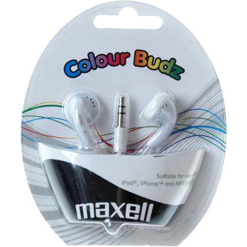 MAXELL 303484 COLOUR BUDZ WHITE Slúchadlá 35040221