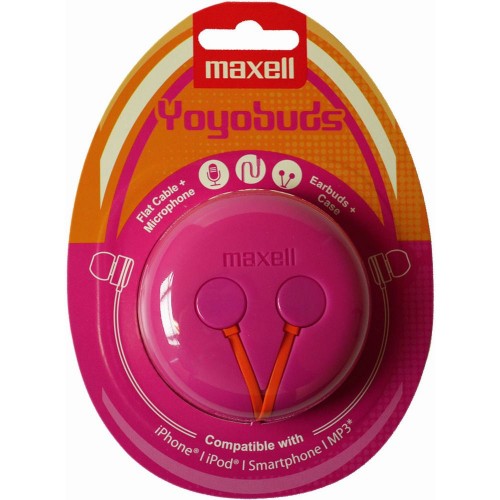 MAXELL 303729 YOYO BUDS PINK + ORANGE slúchadlá 35047006