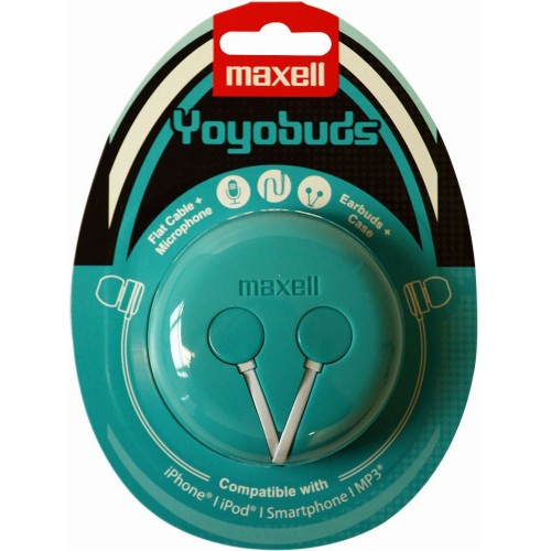 MAXELL 303730 YOYO BUDS GREEN + WHITE slúchadlá 35047008