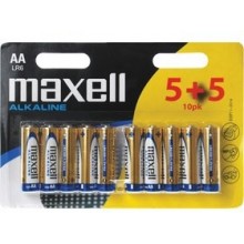 MAXELL Alkalické tužkové batérie LR6 10BP ALK 10x AA (R6) 35032357