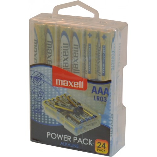 MAXELL Alkalické tužkové batérie LR03 24 BP POWER PACK 35041990