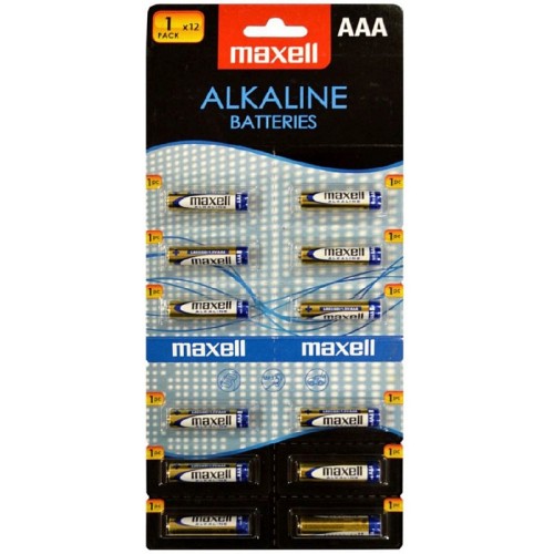 MAXELL Alkalické tužkové batérie LR03 12BP ALK 12x AAA (R03) 1x12 35043886