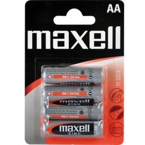 MAXELL Zinkovo-mangánová batéria R6 4BP Zinc 4x AA 35009859