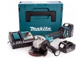 Makita DGA513RTJ Aku uhlová brúska 125mm, Li-ion (2x5,0Ah/18V) Makpac